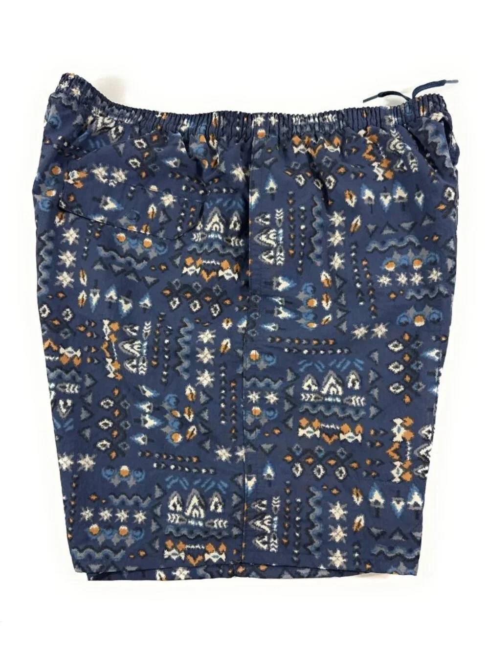 Patagonia Mens Baggies Shorts Size Large Swim Trunks Blue Aztec Print